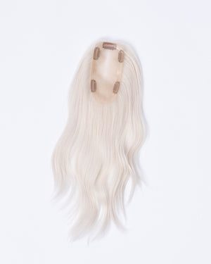16" MINI Remy Human Hair Topper - White