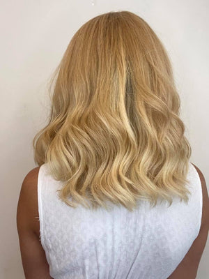 16" Luxury European Wig - Light Density - Light Golden Blonde