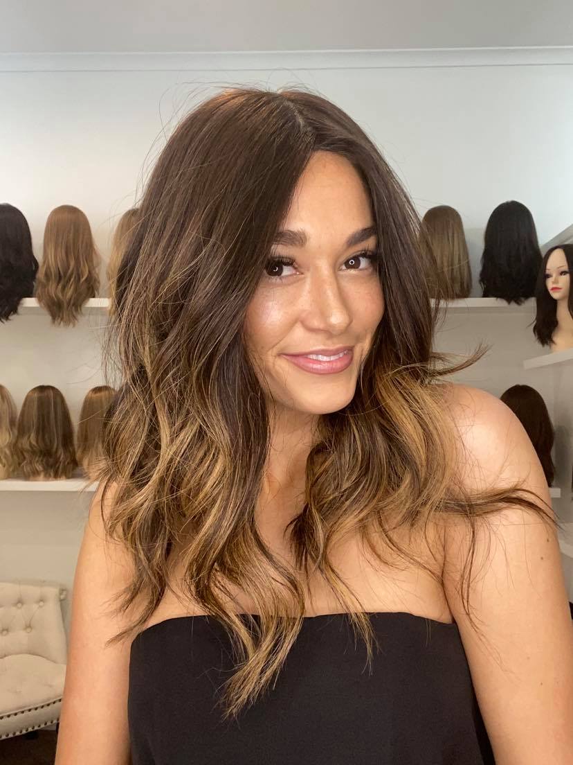 18" Premium Remy Human Hair Wig - Ultra Light Density - The BHB Balayage