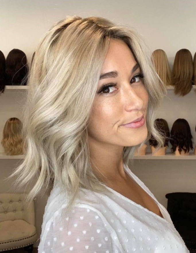 12" Luxury European Human Hair Wig - Ultra Light Density - The Pippa