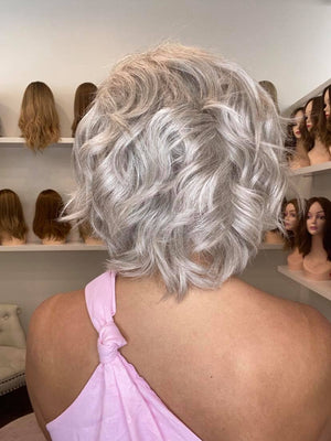12" Luxury European Wig - Natural Grey