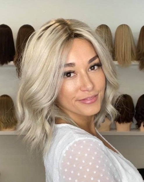 12" Luxury European Human Hair Wig - Ultra Light Density - The Pippa