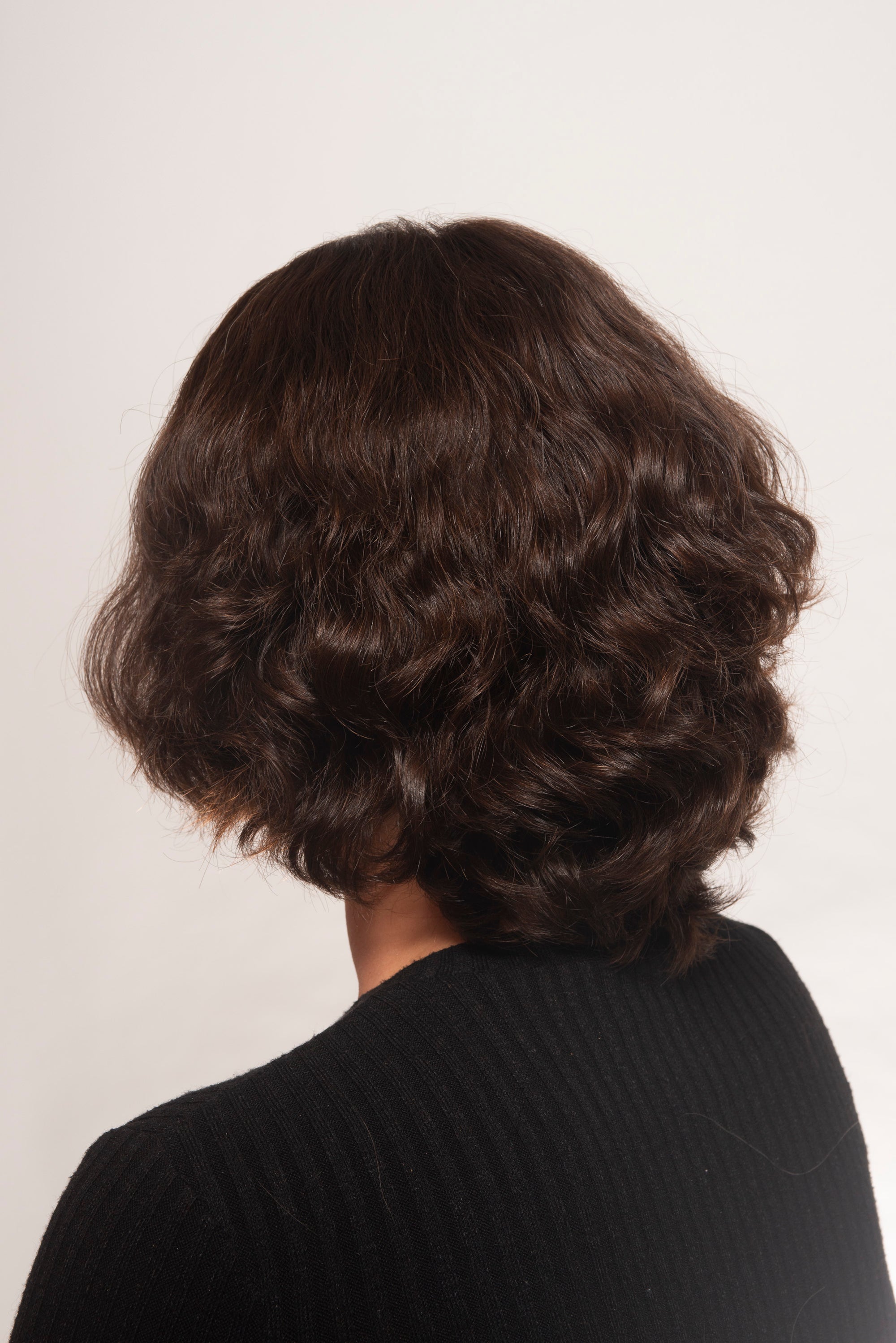 10" Luxury European Wig - Naturally Wavy - Soft Black