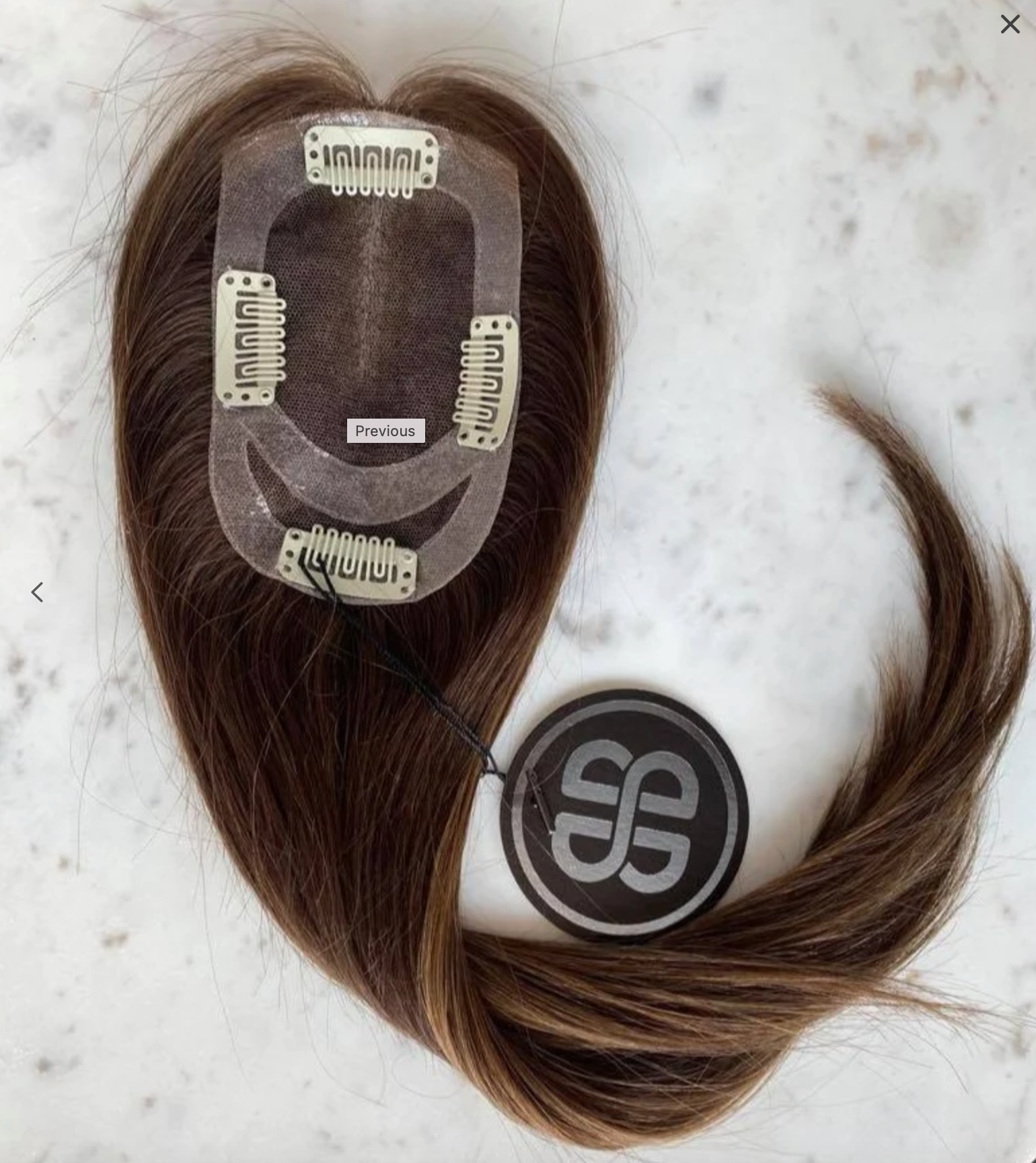 16" Premium Remy Human Hair - MICRO Topper - Pick your colour